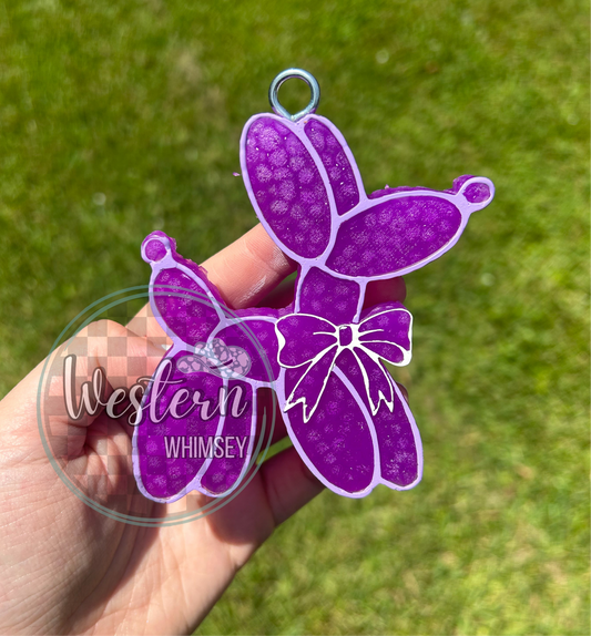 Balloon Dog with Bow Freshie