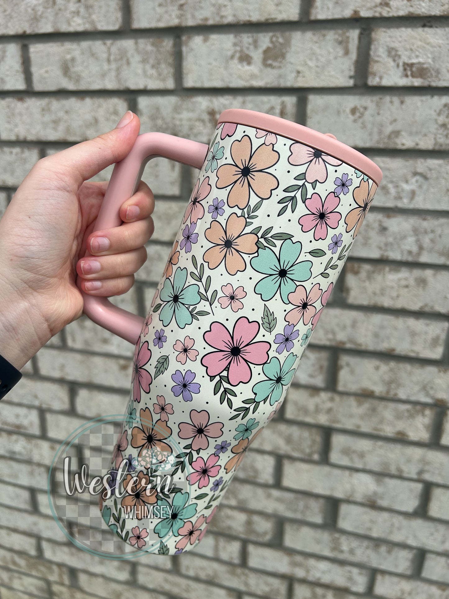 Pastel Florals Tumbler