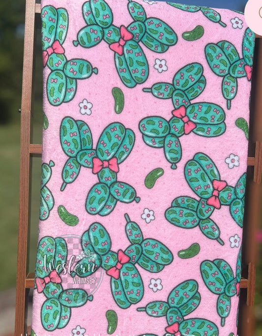 Pickle Balloon Dog Blanket