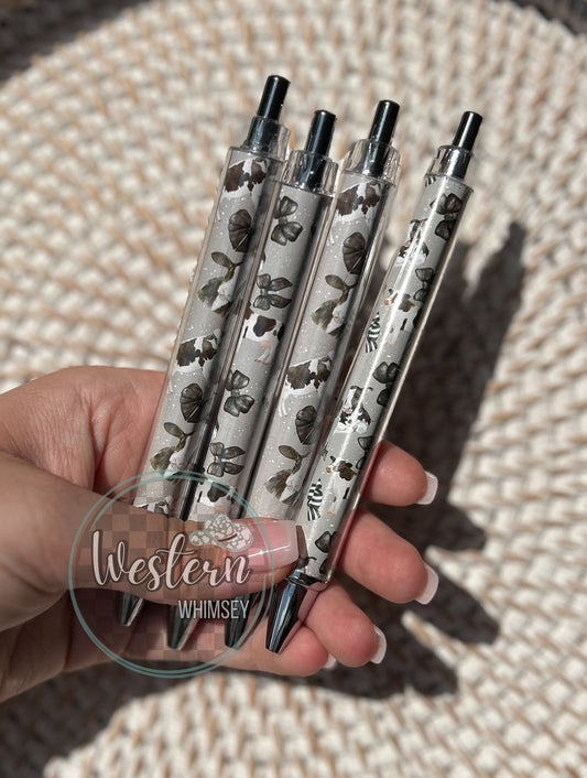 Coquette Cow Printed Pen